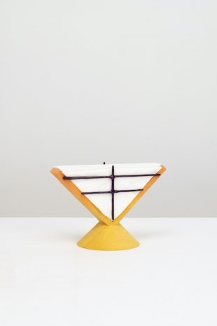 Matthew Ronay, Napkin Holder Yellow Black, 2026 , Casey Kaplan
