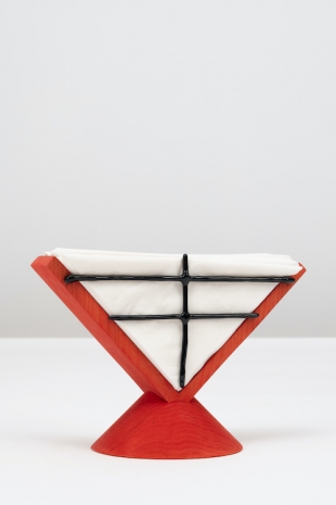 Matthew Ronay, Napkin Holder Red Black, 2026 , Casey Kaplan