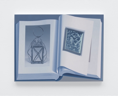 Olivia Jia, Night reading (Pennsylvanian tin lantern, Yu Yuan garden window with sculpture of a bird), 2026 , The Approach