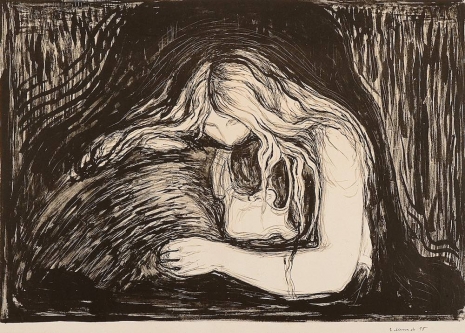 Edvard Munch , Vampire II (Vampyr II), 1895 , Galerie Nordenhake