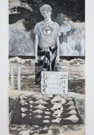 Hernan Bas, He sells seashells by the sea shore, 2026 , Perrotin