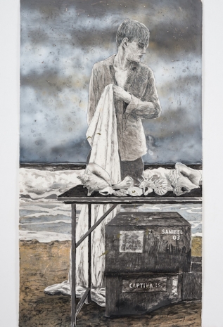 Hernan Bas, He sells seashells by the sea shore, 2026 , Perrotin