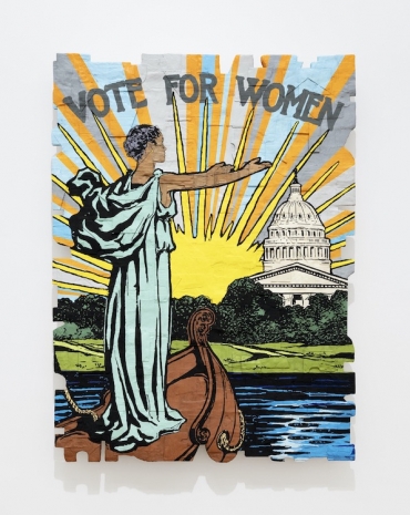 Andrea Bowers, Vote For Women (Original Illustration by Will H Chandlee, Cover Design for “The Suffragist Vol. 1 No. 2”, November 22, 1913), 2026 , Andrew Kreps Gallery