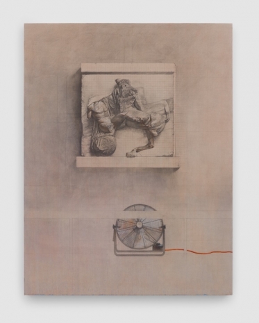 Esteban Jefferson, South Metope IX (Parthenon) / Industrial Fan, 2026 , Herald St