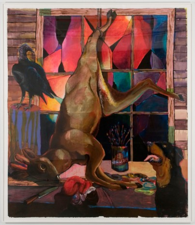 Karen Heagle, Studio Still Life with Partially Disemboweled Deer, 2011, I-20 Gallery (closed)