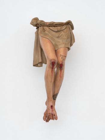 Paul Pfeiffer, Justin Bieber Legs Crucified (Seville), 2026 , Perrotin