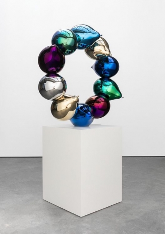 Jeppe Hein , Ring of Balloons (light blue, gold, dark blue, green, purple, dark blue, gold, silver, purple, green), 2026 , Perrotin