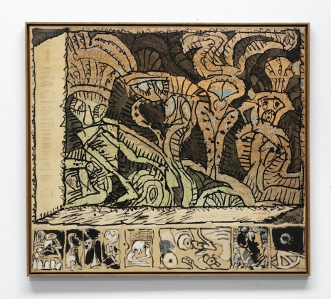 Pierre Alechinsky , New Delhi surplombée, 1981 , Galerie Lelong