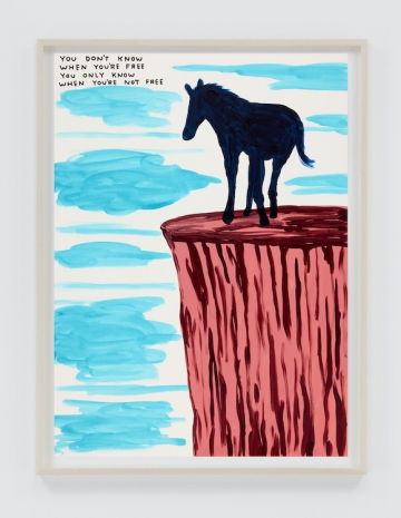 David Shrigley , Untitled (You Don't Know When You're Free), 2026 , Anton Kern Gallery