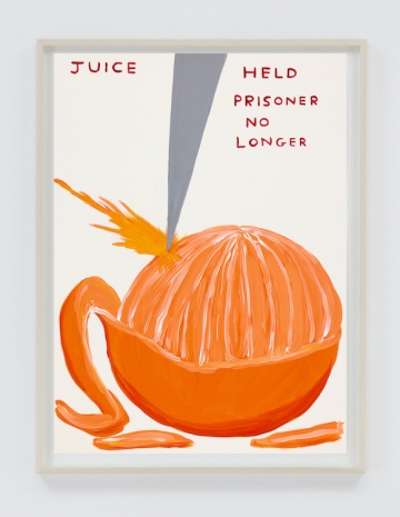 David Shrigley , Untitled (Juice), 2026 , Anton Kern Gallery