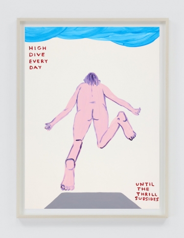 David Shrigley , Untitled (High Dive Every Day), 2026 , Anton Kern Gallery