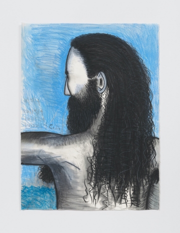 Carroll Dunham, Wrestler Profile (2), 2014 , Tim Van Laere Gallery