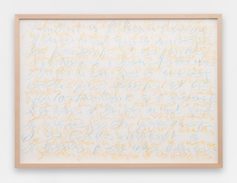 Betty Danon, Senza titolo (scrittura automatica), c. 1980, Galerie Mitterrand