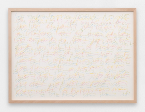 Betty Danon, Senza titolo (scrittura automatica), c. 1980, Galerie Mitterrand