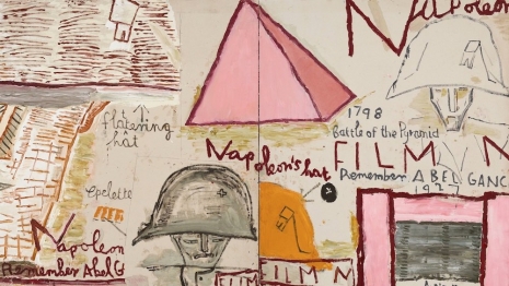 Rose Wylie, Napoleon (Film Notes), 2026 (detail), David Zwirner