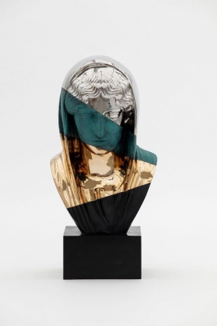 Daniel Arsham, Amalgamized Bust of Veiled Woman, 2023, Perrotin