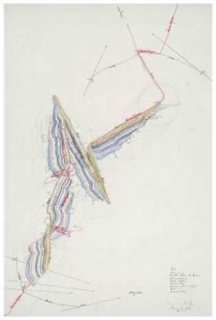 Jorinde Voigt, V Horizon; Possible colors of the horizon; continental border; External centers, rotation direction,, 2011, Regina Gallery 
