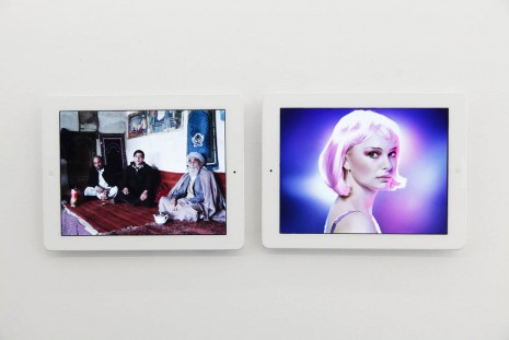 Massimo Grimaldi, ‘Kabul Bomb’ and ‘Natalie Portman’ Google Image Search Results Shown on Two Apple iPads, 2013, team (gallery, inc.)