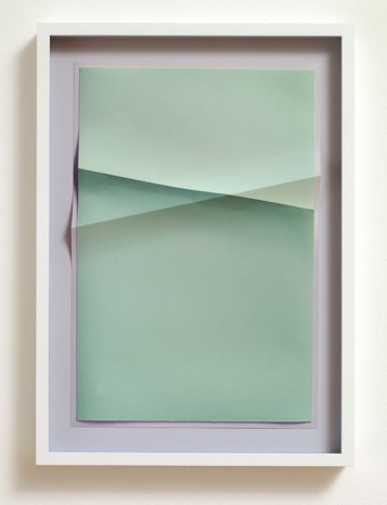 John Houck, Untitled #275_06, 2 colours, #C3DACA, #BDBDBF, 2013  (from Aggregates series), Max Wigram Gallery (closed)