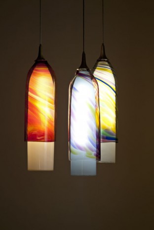Martino Gamper, Muffel Glass Hanging Light #01, #06, #07,, 2013, The Modern Institute