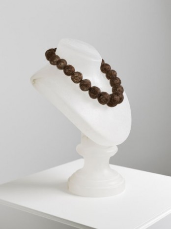 Mona Hatoum, Hair Necklace (alabaster), 2013, Galerie Max Hetzler