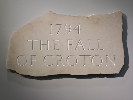 Ian Hamilton Finlay, 1794 The Fall of Croton, 1994, Ingleby Gallery