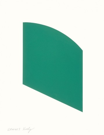 Ellsworth Kelly, Green Curve, 2002, Ingleby Gallery