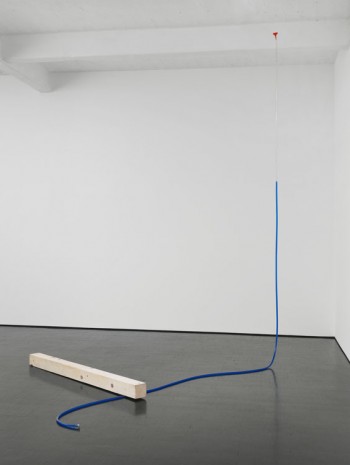 Roman Signer, Blauer Schlauch, 2013, Galerie Barbara Weiss
