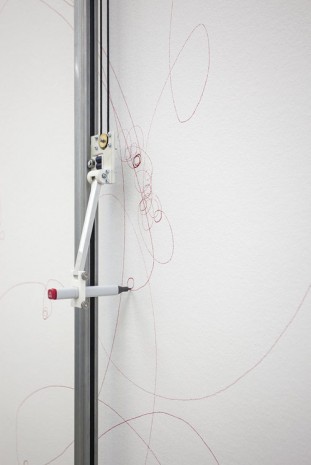 Angela Bulloch, Elliptical Song Drawing Machine (detail), 2014, Esther Schipper