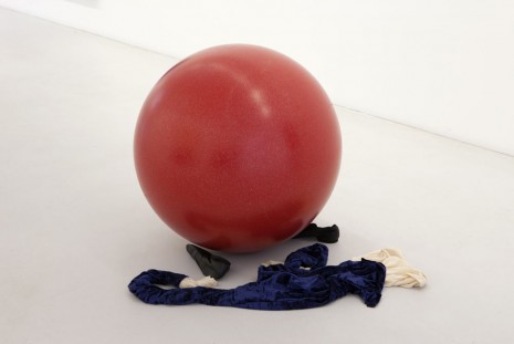 Latifa Echakhch, Untitled (Red ball and figure), 2012, kamel mennour