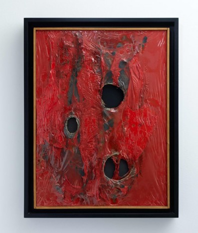 Alberto Burri, Rosso Plastica, 1962, Max Wigram Gallery (closed)