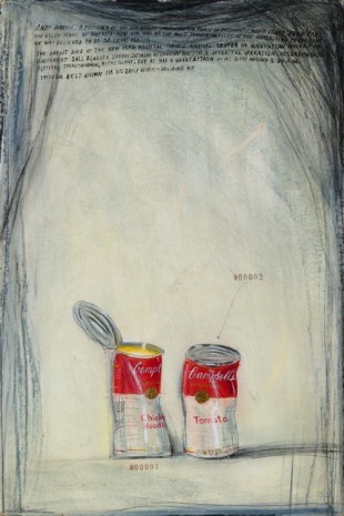 Candy Jernigan, Cambell's Soup Cans #00001-00002, c. 1987, Greene Naftali
