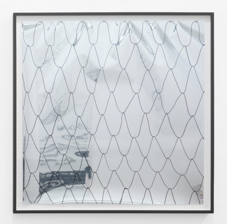 Judith Hopf, No Title (Net on Mirror Foil 1), 2014, kaufmann repetto