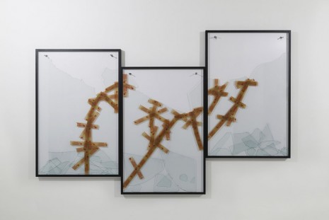 André Komatsu, Ato de ... 5 (triptico), 2014, Galleria Continua