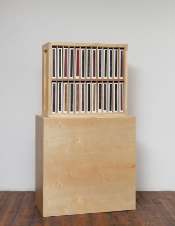 Allen Ruppersberg, THE BARRY THORPE COLLECTION OF 20TH CENTURY AMERICAN MUSIC BY ALLEN RUPPERSBERG 2014 (VOL.1)(bookcase), 2014, greengrassi