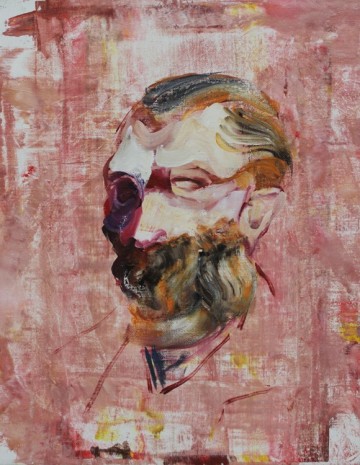 Adrian Ghenie, Selfportrait as Vincent Van Gogh 4, 2014, Tim Van Laere Gallery