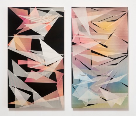 Pae White, Tissue diptych, 2014, kaufmann repetto