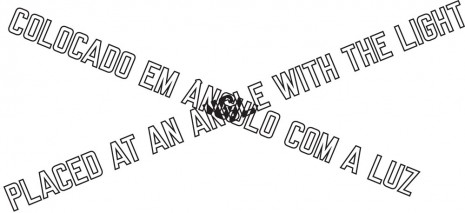 Lawrence Weiner, PLACED AT AN ANGLE WITH THE LIGHT, 1999, Cristina Guerra Contemporary Art