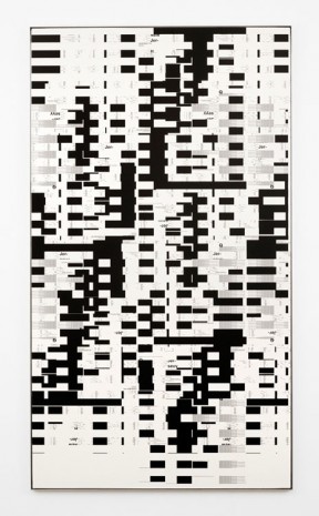 Michael Riedel, Untitled (Random bars horizontal), 2014, David Zwirner