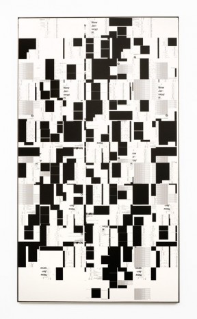 Michael Riedel, Untitled (Checkerboard across), 2014, David Zwirner