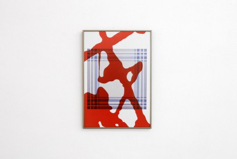 Daan van Golden, Study Pollock / Composition with Blue Square, 2012, Galerie Micheline Szwajcer (closed)