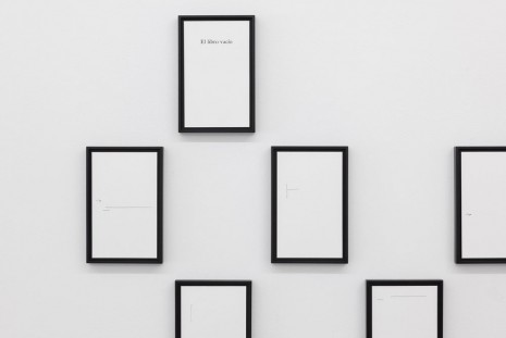 Iñaki Bonillas, Figuras del pensar: El libro vacío (Thought Figures: The Empty Book)(detail), 2013, Galerie Nordenhake