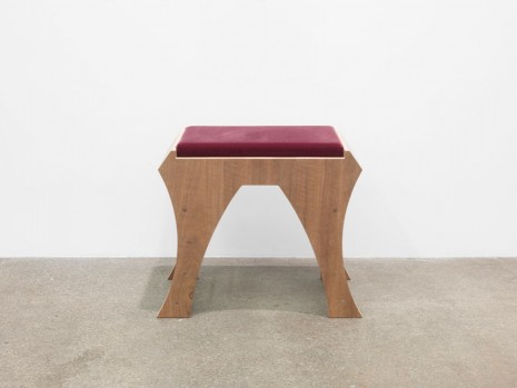 Marc Camille Chaimowicz, Piano Bench (Bordeaux), 2014, Andrew Kreps Gallery