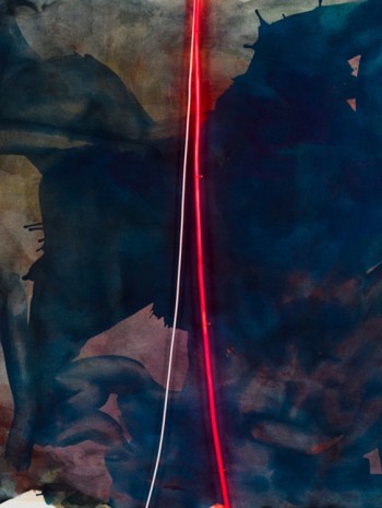 Mary Weatherford, apparition in Artesia (detail), 2014, David Kordansky Gallery