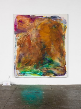 Mary Weatherford, over Rose Hills, 2014, David Kordansky Gallery