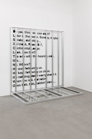 Liam Gillick, Folded Reference Screen, 2014, Esther Schipper