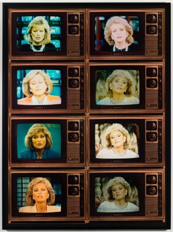 Robert Heinecken, TV Newswomen Corresponding (Faith Daniels and Barbara Walters), 1986, Petzel Gallery