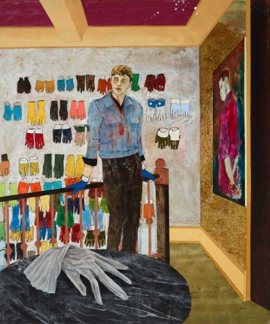 Hernan Bas, Case study (Harvey, Palmist/glove collector), 2014, Lehmann Maupin