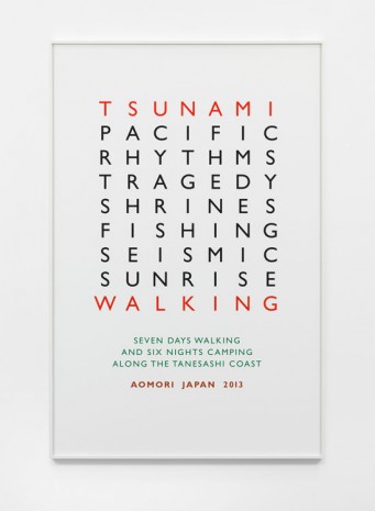 Richard Long, Tsunami Walking, 2013, Lisson Gallery