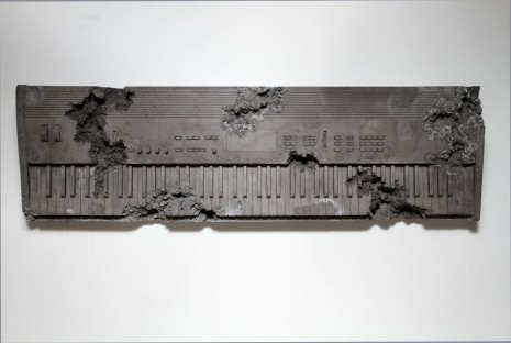 Daniel Arsham, Obsidian Eroded Keyboard, 2014, Perrotin